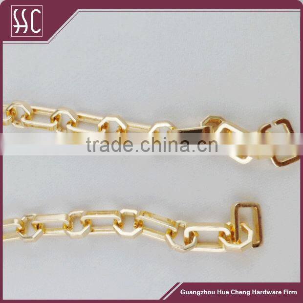 pressure casting Handbag Accessories Bag, Gold Plated Metal Bag Chain