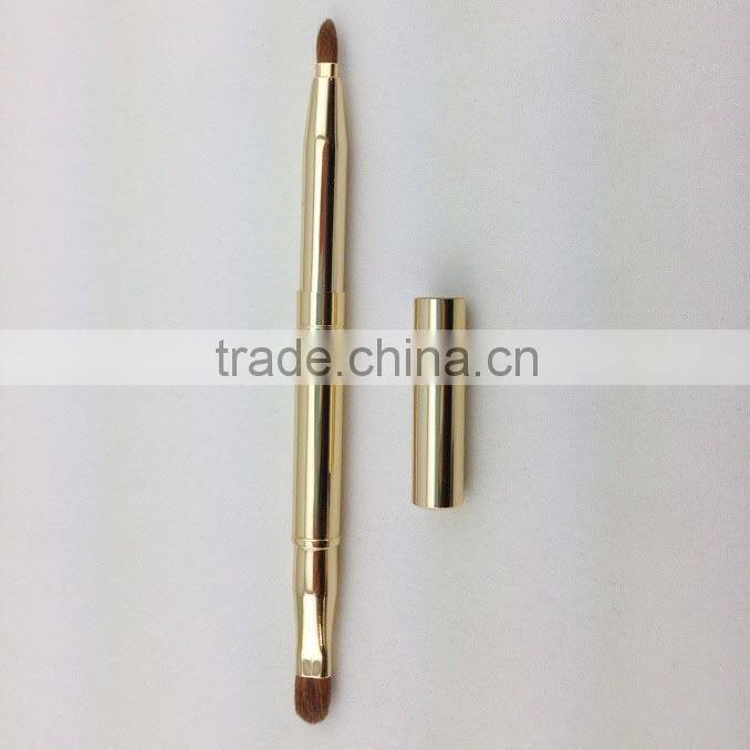 Retractable eyeshadow brush,Retractable lip brush,travel retractable brush