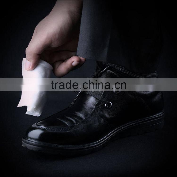 Spun lace non-woven shoes cleaning wet wipe