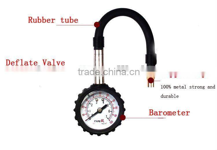 rubber tube Tire Pressure Gauge