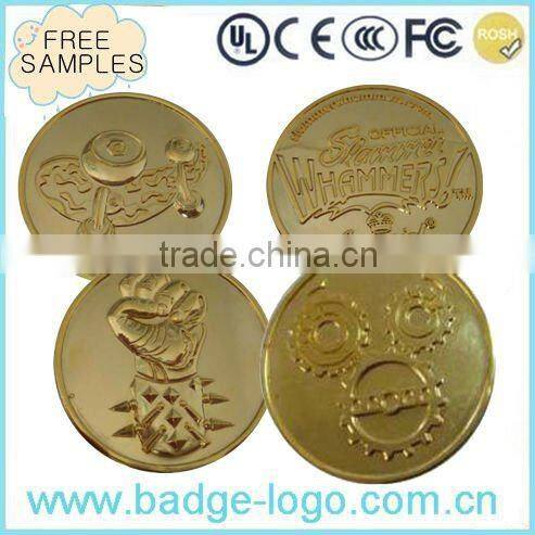 custom nickel bronze plating metal coin