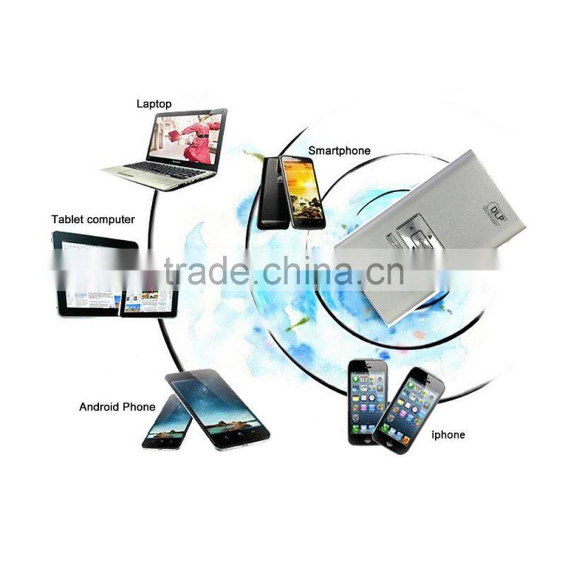 Android 4.1 DLP 100 Lumens LED smart mini projector