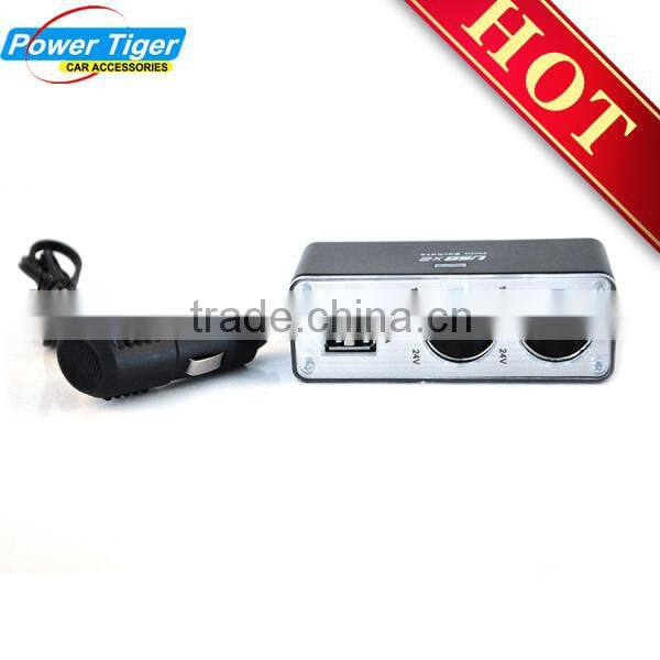 12V/24V Input USB Car Cigarette Lighter