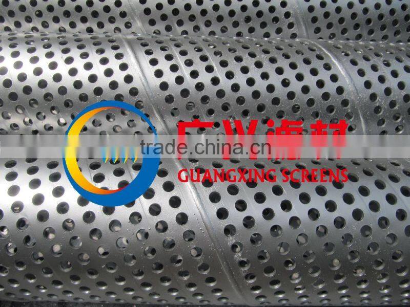 round hole perforated pipe/double storey screen for oil well from the best China manufacture
