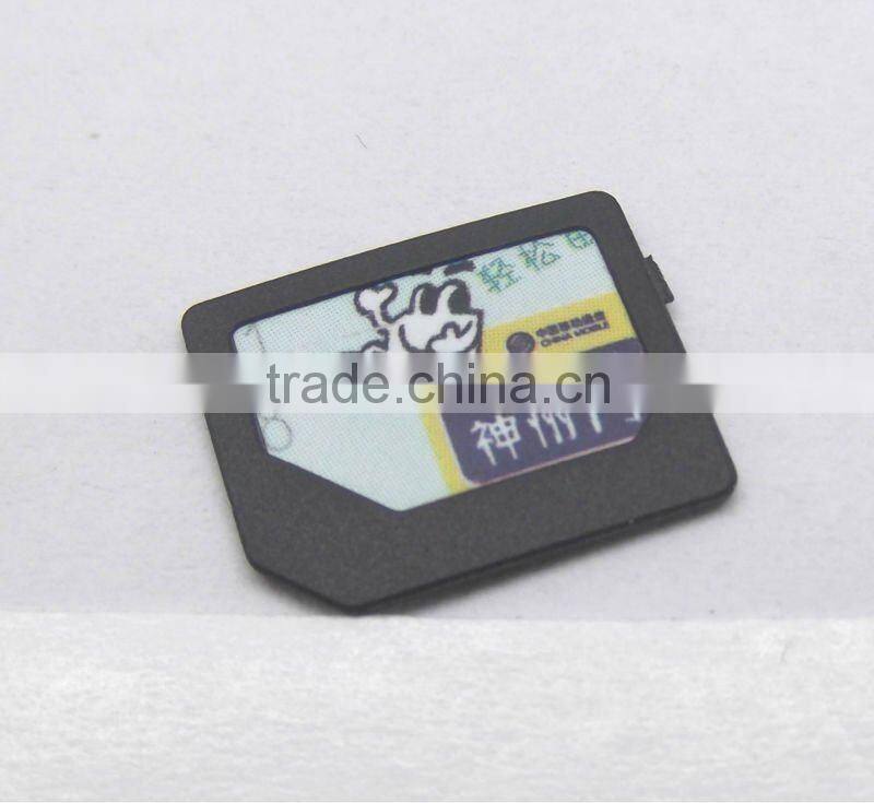 Hot nano to microsim card adapter with retail blister box packing for iphone