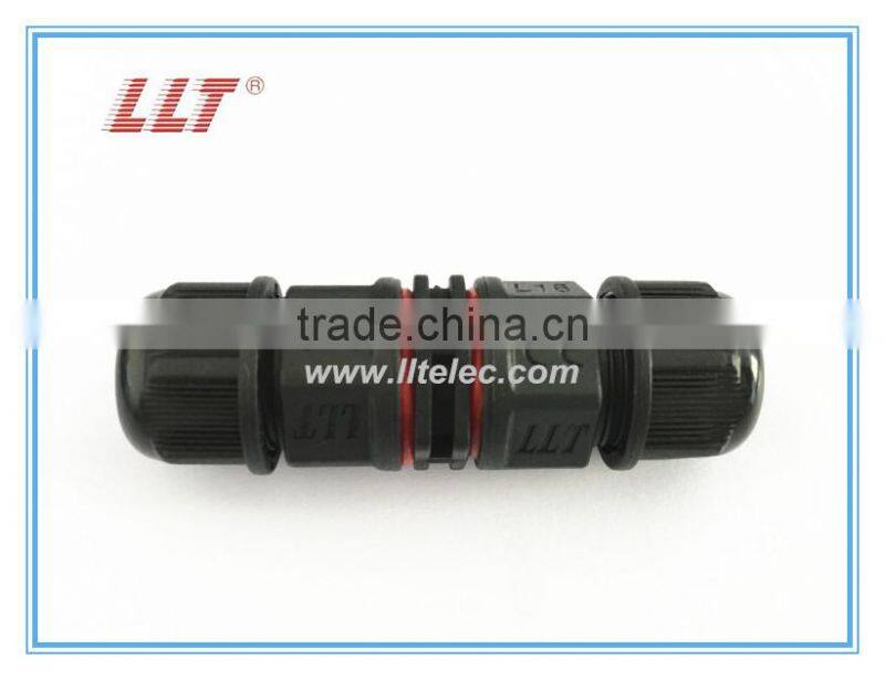 15 amp 2 pole screw terminal straight connector waterproof connector