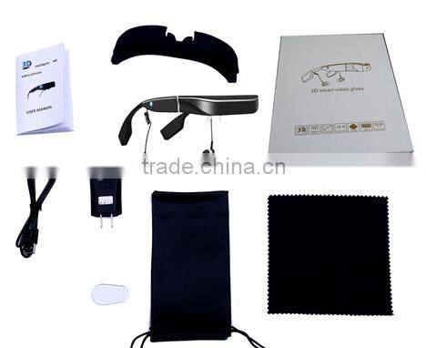 2015 new sale lowest price 3D Smart Video Glass E6-13 with portable 3d mobile theater, mini pc,