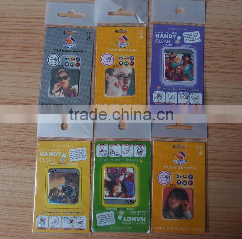 OEM Design Mobile screen cleaner with ear cap, mobile phone screen cleaner with jack plug, pvc phone charm screen cleaner