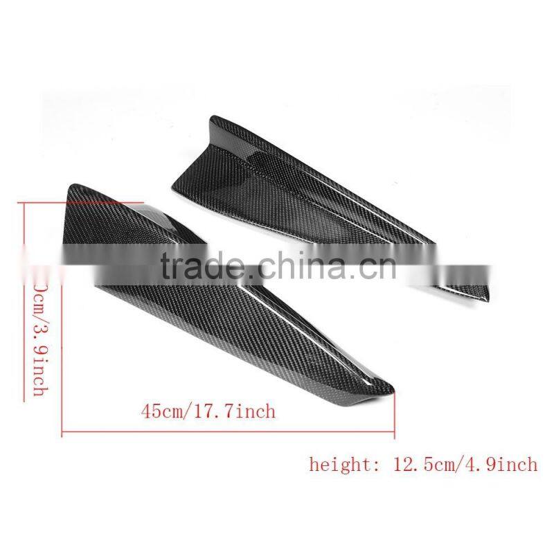 JC Sportline Car Carbon Fiber Auto Rear Splitter Apron Flps for Jaguar XE 2015 2016