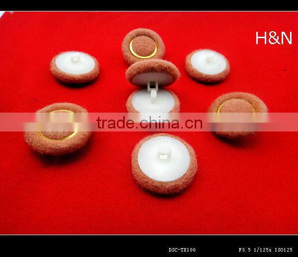 custom hand sewing satin fabric covered buttons