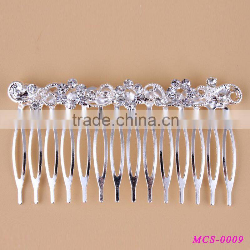 OEM Jewelry Manufacturer Hair Accessories Wholesale China Alloy Tiara Combs