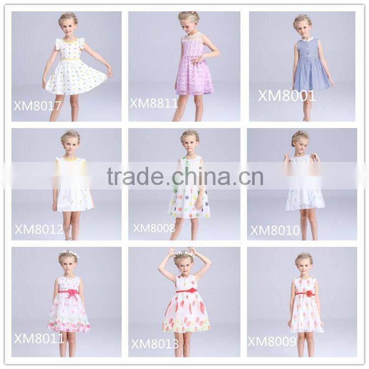 2016 OEM Service softtextile baby cotton frocks designs for 2-8 years girl