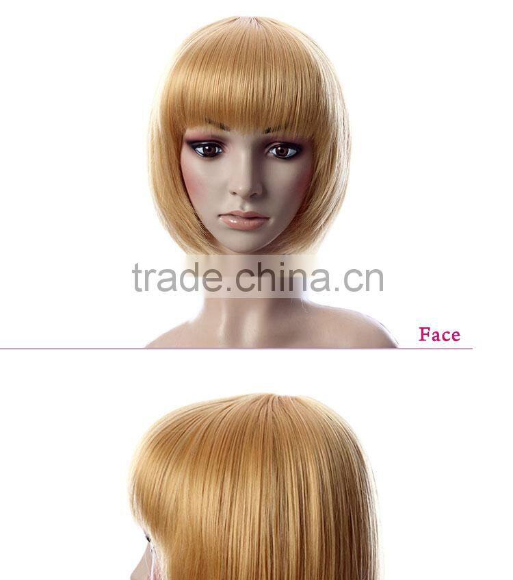 New arrival Heat Resistant Fibre Synthetic topper wholesaler wigs
