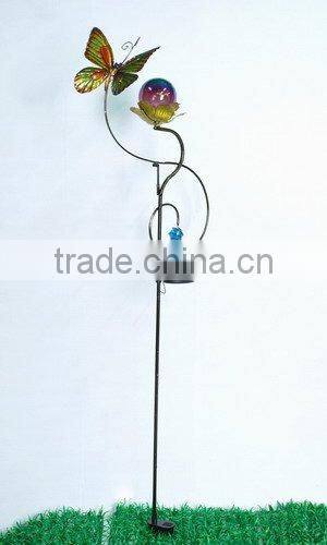 metal butterfly solar light garden