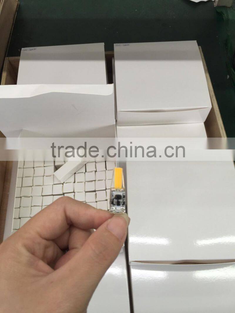 G4 LED Reading Light China hottest Sapphire chip silicone 12v 1.5w cob g4