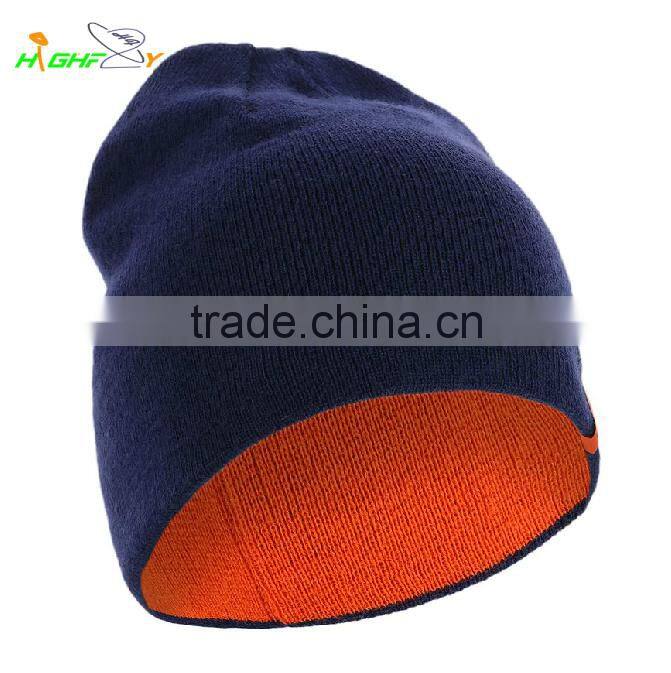 wholesale/high quality Custom acrylic plain Beanie Hat /knited cap