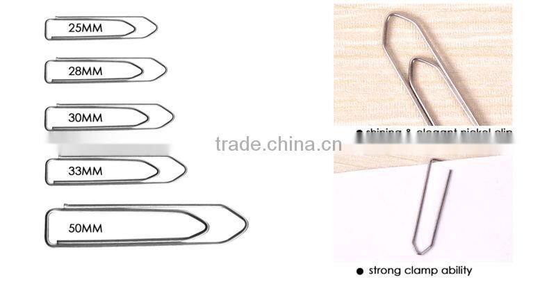 Boat-shaped Nickel Paper Clips