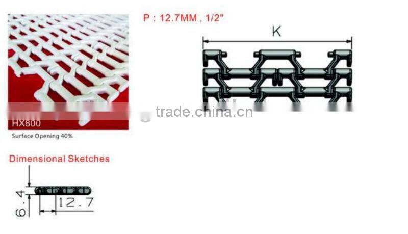 biscuit POM modular belt