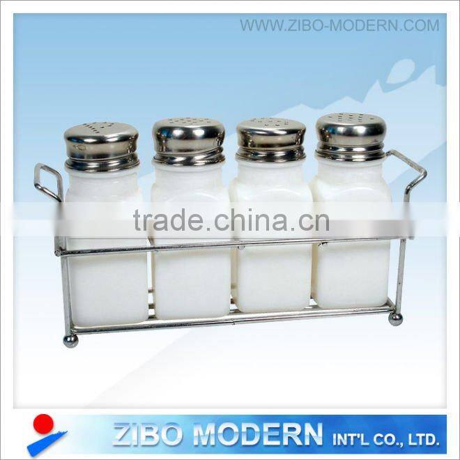 White spices glass jar/glass jar