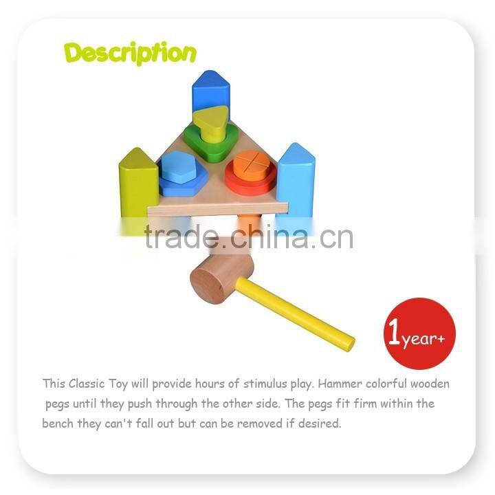 Wooden Pound-A-Peg