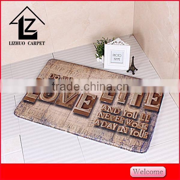 2016new arrival memory foam carpet soft carpet bathmat 3pcs carpet door rugs