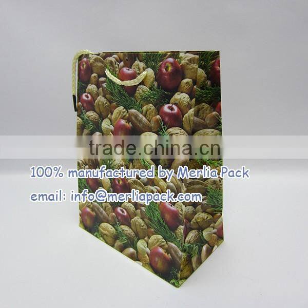 Handmade Christmas Family of Snowmen Bags Rabbit & Basket of Apples Tote Purse Bag