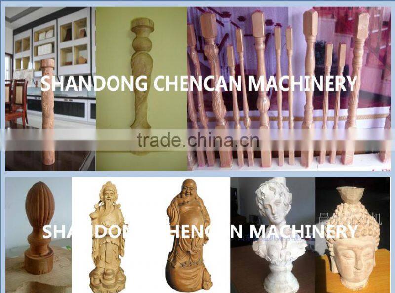 Jinan 4 Axis 3D CNC Wood Working Router Engraver Machine 1530 CNC Router for cylinder