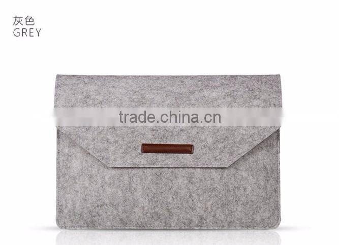 Boshiho high Quality Felt Sleeve Carrying bag Ultrabook Laptop bag for Apple Macbook Pro