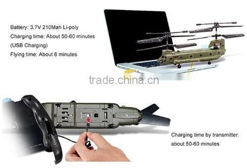 Sidiou Group S026 7" Rc Remote Control Helicopter, 3 Channels Infrared Control Indoo