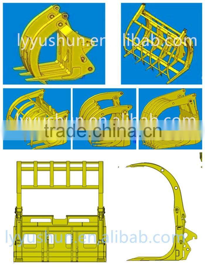 SDLG Wheel Loader Attachment Grass Grapple For LG916/LG918/LG933L/LG936L/LG938L/LG946L/LG953N/LG956L/LG958L/LG968L/LG978L