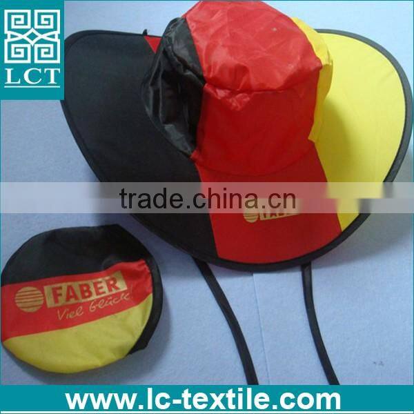 giveaways for promotion gift 190T nylon folding pouch cheap bucket hat LCTN1911