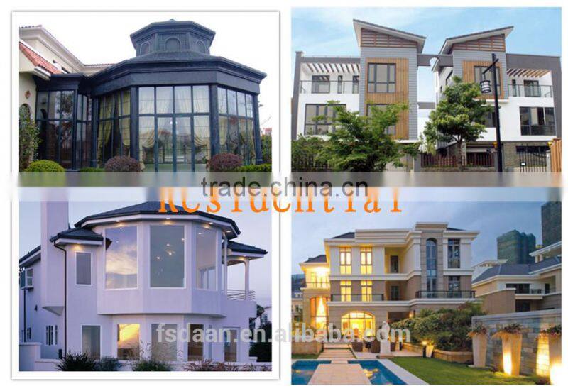 aluminum side hung casement window with half round spoked pediment