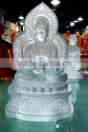 crystal clear Vajrasattva buddha statue for temple or home display