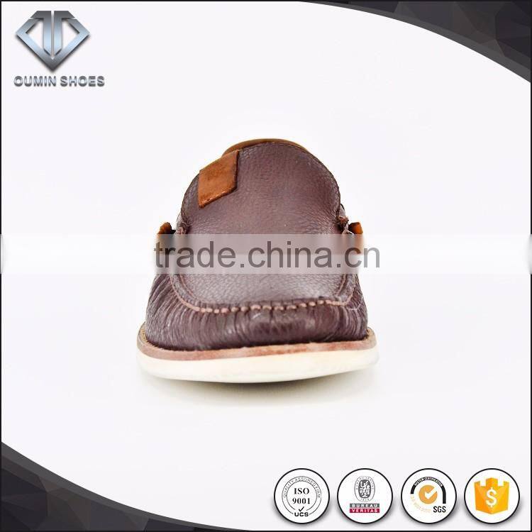 Light weight genuine leather driving italy men casual shoes