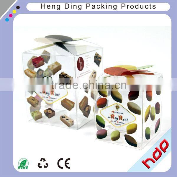 custom made clear plastic pvc box with soft crease for pencil