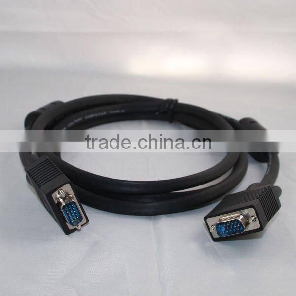 Male to male VGA Cable For Car LCD Monitor PC Projector and HDTV CABLE VGA