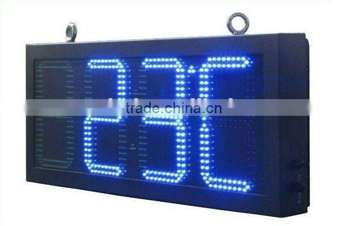 High brightness outdoor high brightness waterproof led temperature sign