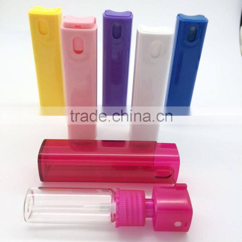 10ml with glass plastic perfume sprayer bottle