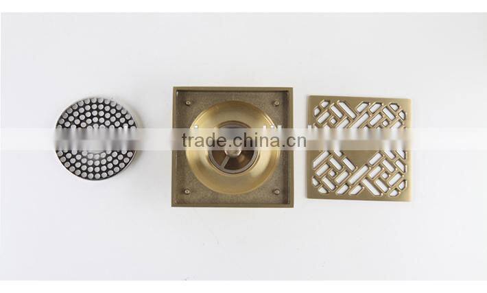 2014 Hot sell Bathroom Brass Floor Strainer Drain/10cm 4 inch Drainer /Floor drain top quality bathroom accessories