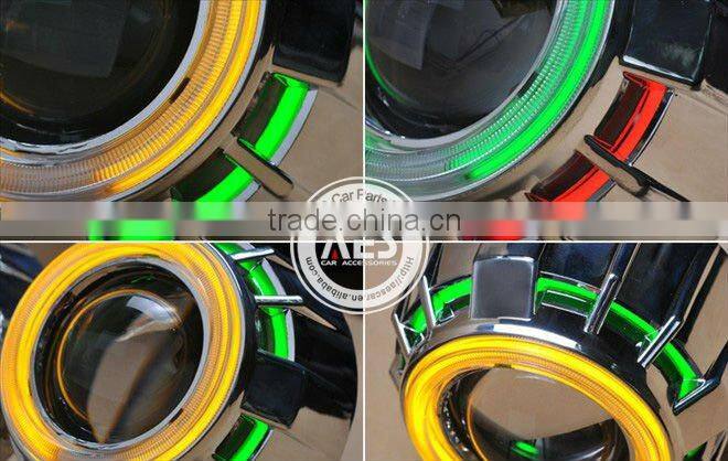 factory wholesale price headlight H4 h7 automotive bixenon hid projector len H1 mini dual angeleye