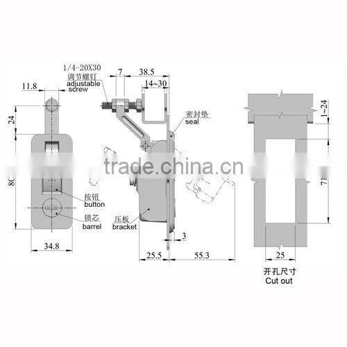 Sealed Lever Latches