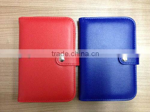 2016 popular multicolored pocket notebook with leather cover