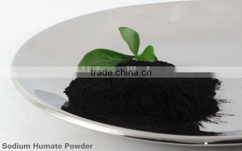 Worldful sale sodium humate powder with high water soluble for fish fertilizer