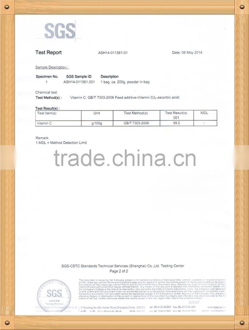 Best Quality 99% Feed Grade Ascorbic Acid / Vitamin C