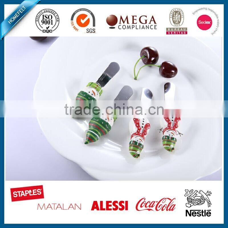 Food grade living art dinner set polyrein designed top of spoon and fork set