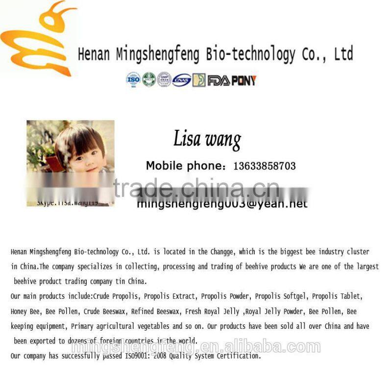 High quality yellow filtered beeswax block