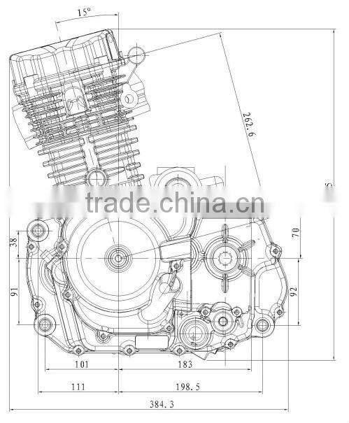 low cost Genuine zongshen 300cc motorcycle engine by zongshen parts supplier