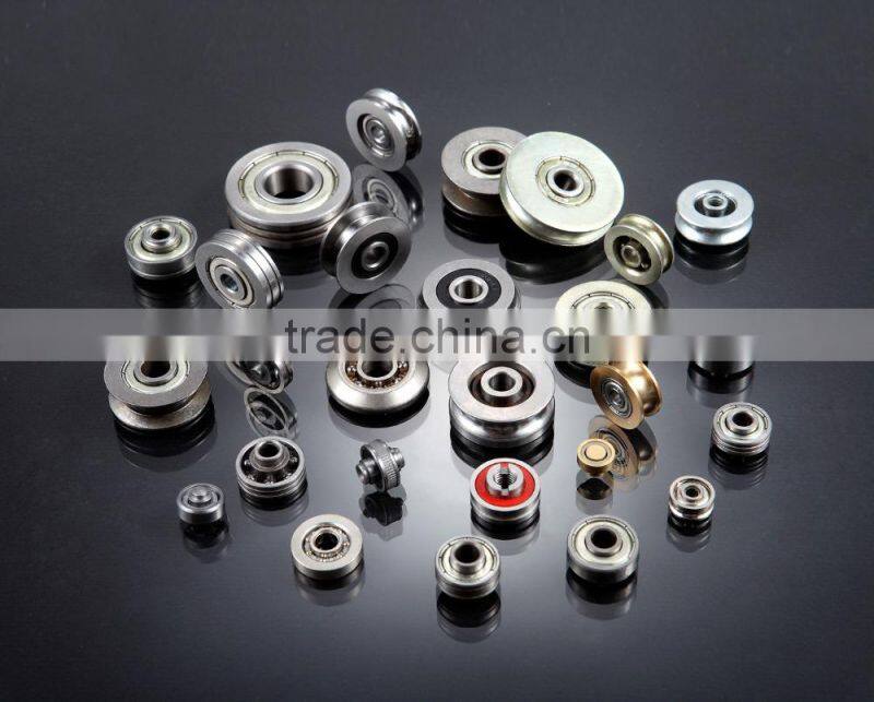 PU carbon steel bearing sliding door wheel