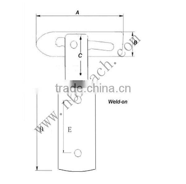 Zinc Plated Forged Antiluce Drop Lock Pin