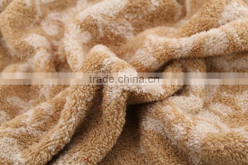 high quality cotton towel bath set with wreath pattern